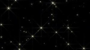 Футаж на чёрном фоне Мерцание звёзд
