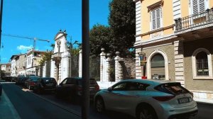 Italy Ascoli Piceno. Marche  - 4k Virtual Walking Tour around the City - Travel Guide. #121