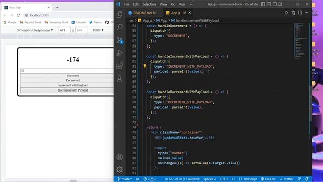 D-Structure using (type, payload) in useReducer hook in reactjs #5 | Visualization Code @techroof смотреть онлайн