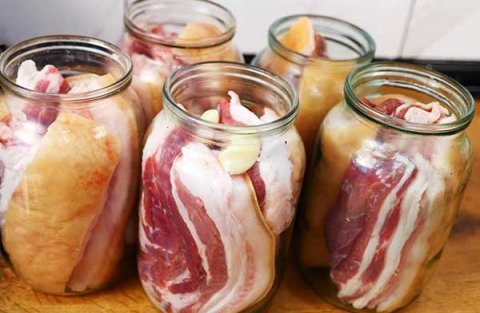 Сало в рассоле - консервация (рецепт 2)