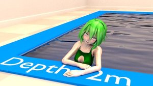 Девочка в бассейне