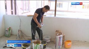В селе Красногвардейском продолжается капитальный ремонт детско-юношеской спортивной школы