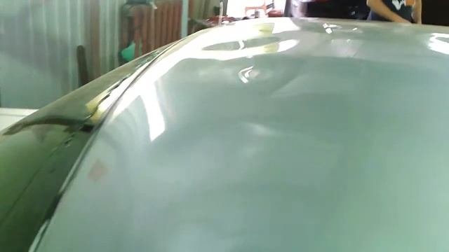 Удаление вмятин без покраски на крыше