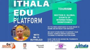 Ithala Edu Platform - Grade 12 Tourism - Exam Section E: Global Events