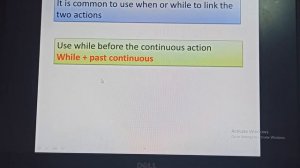 Past continuous and Past simple