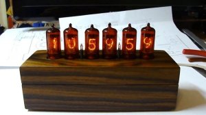 Ламповые часы на лампах z573m своими руками - ореховый корпус