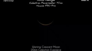 Sun & Moon through the Lens of 70mm Refractor Telescope & Huawei P30 Pro | Celestron Powerseeker