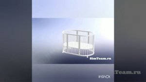 Круглая и овальная кроватка 6 в 1