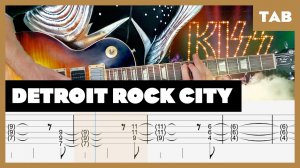 Kiss - Detroit Rock City - Guitar Tab | Lesson | Cover | Tutorial