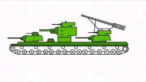 Нарисовал танк кв-6 бегемот!!!