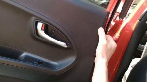 KIA PICANTO REAR DOOR CARD REMOVAL AND SPEAKER  2011 ON