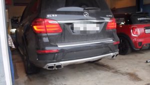 Удаление катализаторов на Mercedes-Benz GL 63 AMG