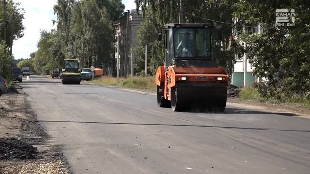 Асфальтирование дороги по улице Карла Маркса. смотреть онлайн