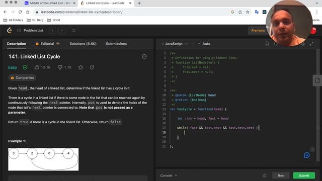 Linked List Cycle : LeetCode Solution Explained with JavaScript