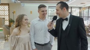 Классное интервью на свадьбе в Омске. Приколы свадебные, импровизация. Ведущий на праздник, юбилей
