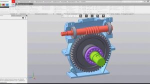 КОМПАС-3D _Анимация "Червячный редуктор":-)