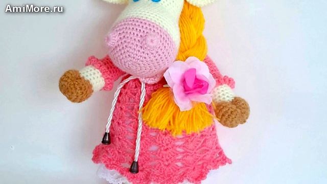 Амигуруми: схема Коровка-красотка. Игрушки вязаные крючком - Free crochet patterns. смотреть онлайн