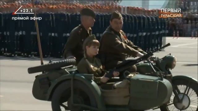Военный парад в Туле, посвященный 71-й годовщине Победы.