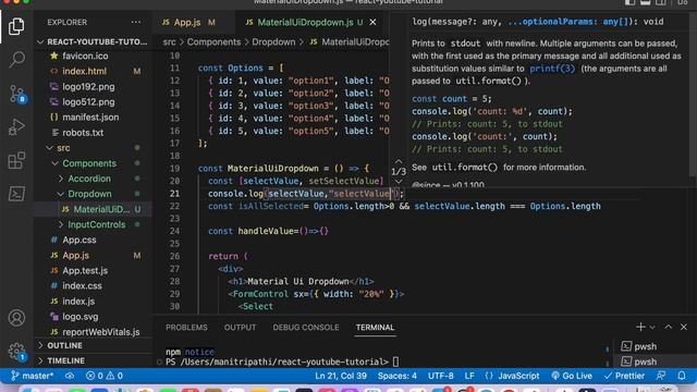 Advanced Material-UI Dropdown with 'Select All' & Checkbox Selection | React UI Development