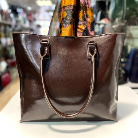 Большая кожаная сумка тоут шоппер из натуральной кожи от https://marie-bag.store/