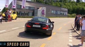 R230 Mercedes SL65 AMG V12 Brutal Acceleration Burnout And Exhaust Sound
