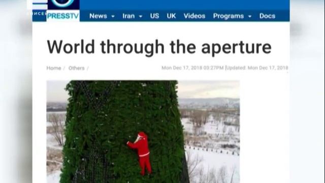 Фото Санта-Клауса на ёлке Красноярска облетело мировые СМИ смотреть онлайн