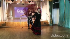 фланкировка шашкой. восток. шашки+вуаль. хореограф Юшкова Наталья