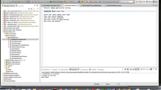 Cucumber - jvm (BDD Framework) with Selenium WebDriver -session 1