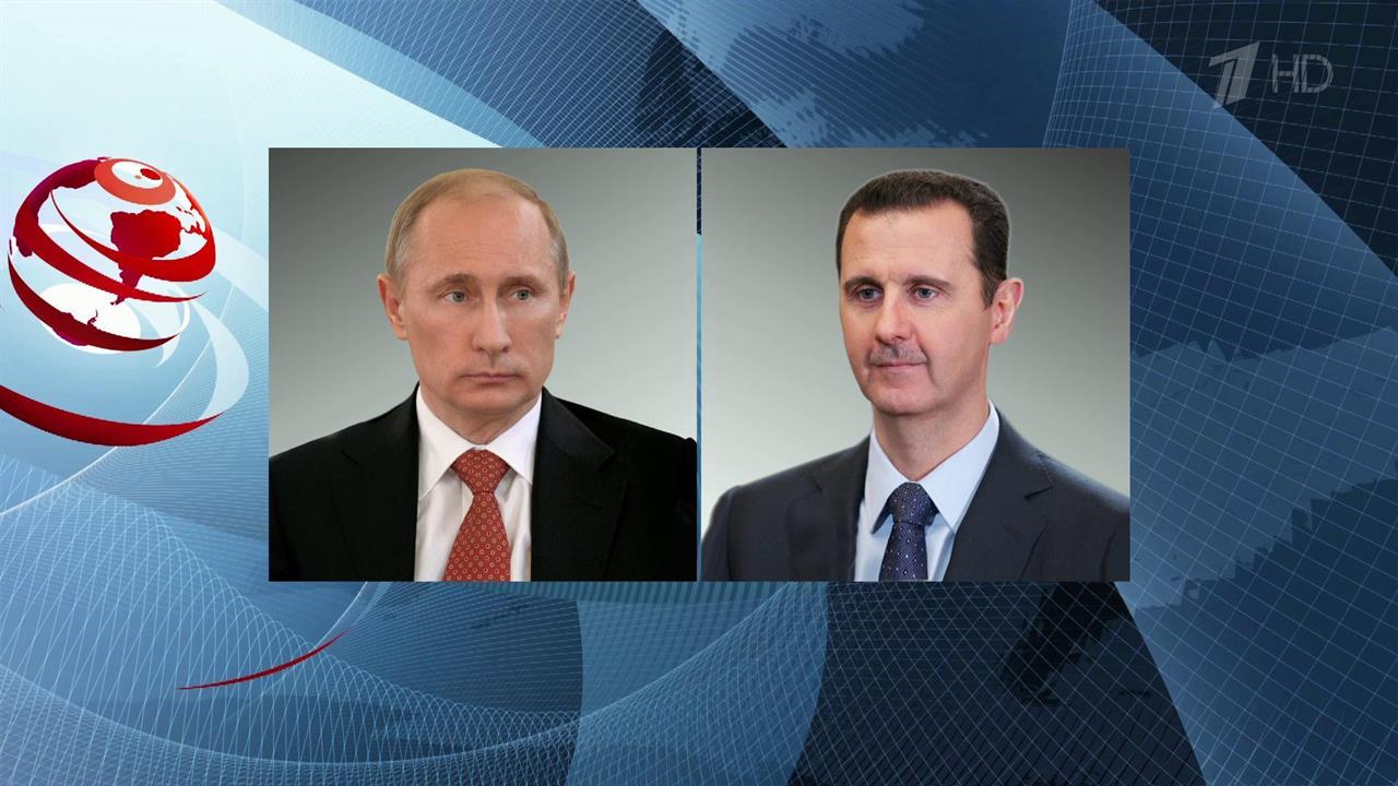 Башар Асад выразил признательность президенту России за усилия по обеспечению суверенитета Сирии