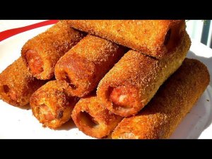 ХЛЕБ+СОСИСКА равно СОСИСКА В ТЕСТЕ!!! На завтрак ,обед и ужин!!! За 15 минут!!!