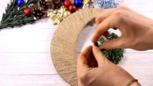 Рождественский месяц своими руками. Новогодний полумесяц. Новогодний декор