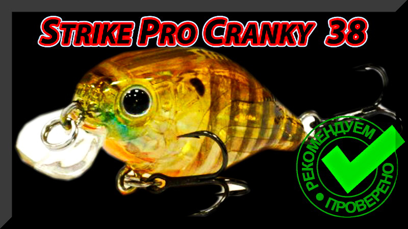 Strike Pro Cranky 40 как Воблер на Голавля. Фаворит или жалкое подобие Jackall Chubby 38.