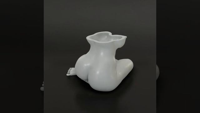 3D print Fat Woman Body Shaped plant pot - Link download STL смотреть онлайн