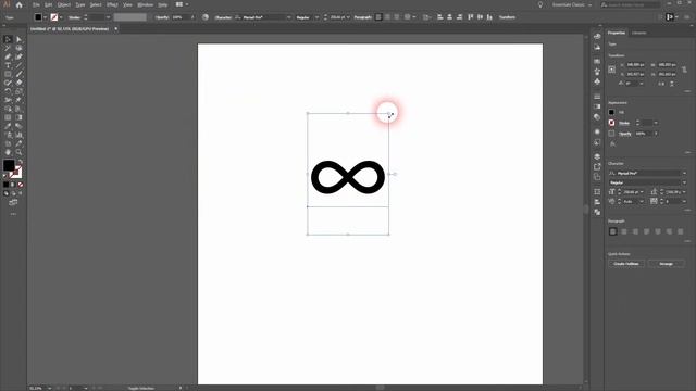How to create an infinity symbol in Illustrator (Tutorial) смотреть онлайн