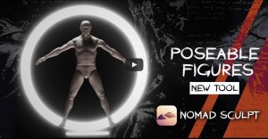 Фигуры с подвижными частями тела для Nomad sculpt(IPad/Android)