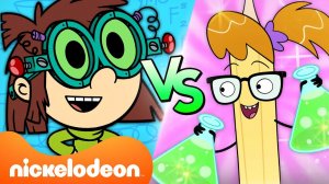 Лиза Лауд против Карандаша  У кого самые БЕЗУМНЫЕ изобретения? | Nickelodeon Cyrillic