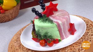 Готовим закусочный торт. Доброе утро. Фрагмент выпуска от 23.02.2023