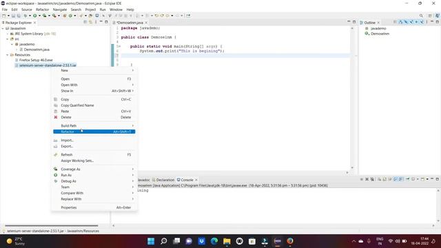 Downloading and Setting up Selenium WebDriver | Configure Path | How to launch Firefox Driver смотреть онлайн