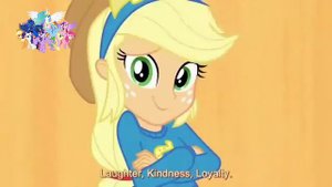 Девочки из Эквестрии,песня в столовой под песню "круче всех"