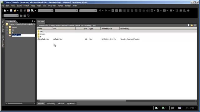 2 - Introduction to Expression Web 4 Tutorial
