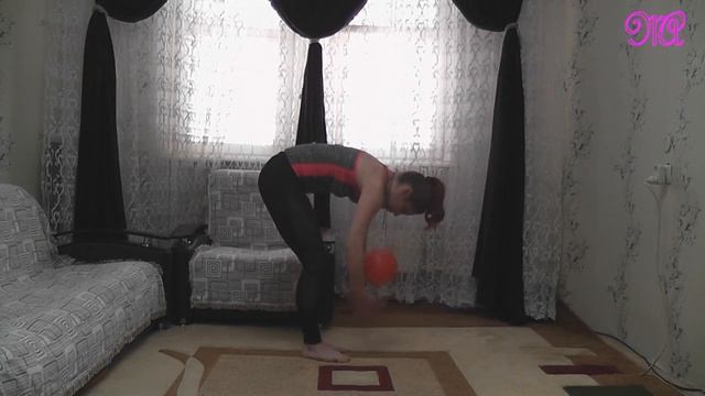 Планше Арабеск Укрепление спины с мячом Художественная Гимнастика смотреть онлайн