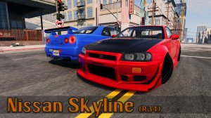 Мод Nissan Skyline R34 для BeamNG.drive