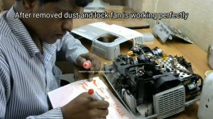 epson eb x6 projector ,problem is temp error and how solve temp error