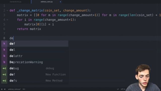 Change Making Problem Tutorial - Intro To Dynamic Programming With Python 3