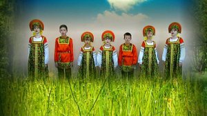 Детский ансамбль КолосоК. Стоит ива одинокая. Из архива.