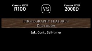 Canon EOS R100 vs. Canon EOS 2000D: A Comparison of Specifications