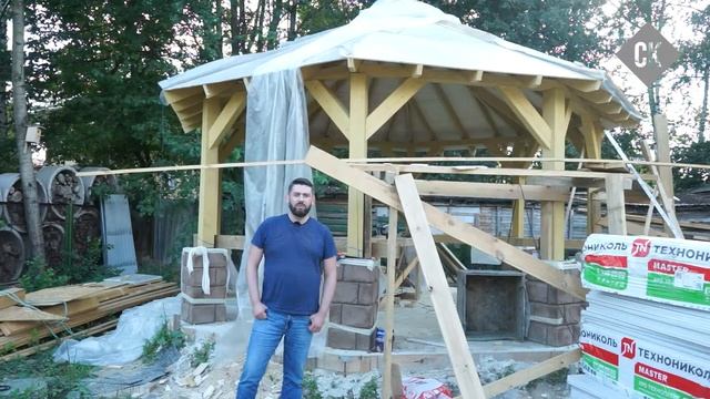 Строительство одноэтажного дома. Площадь 210 кв.м. Дома Из Полистирол бетона