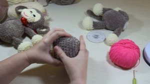 ВЯЗАНАЯ ОБЕЗЬЯНКА. ЧАСТЬ 2. Мастер-класс вязаной игрушки. KNITTED MONKEY. Master class. Part 2