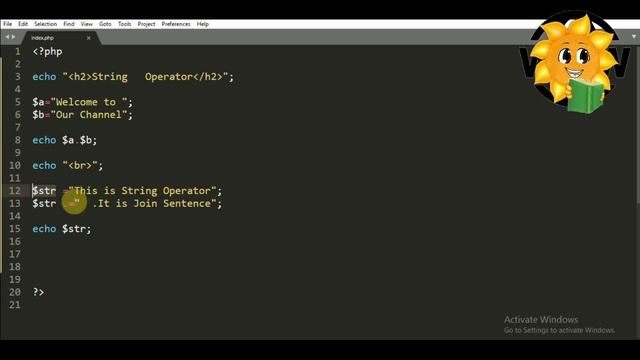 Epi-49 String Operators | PHP in Tamil