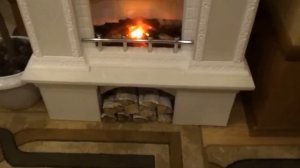 Мой самодельный камин (имитация огня) под Новый год.